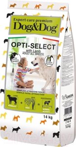 Сухой корм для собак Dog & Dog Expert Opti-Select с ягненоком и рисом