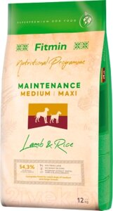 Сухой корм для собак Fitmin Dog Medium Maxi Lamb & Rice