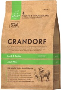 Сухой корм для собак Grandorf Dog Mini Breeds Lamb & Turkey