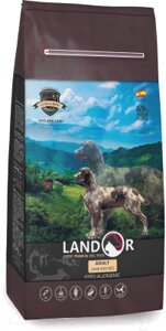 Сухой корм для собак Landor Для взрослых собак всех пород ягненок с рисом / 7843330