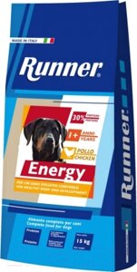 Сухой корм для собак Runner Adult Energy для активных и взрослых собак всех пород