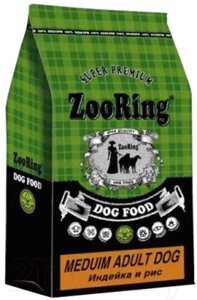Сухой корм для собак ZooRing Medium Adult Dog Индейка и рис 819712