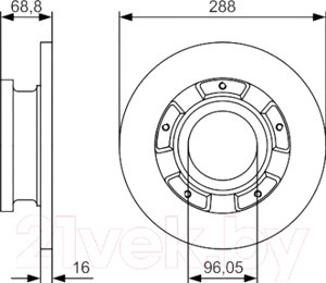 Тормозной диск Bosch 0986479A50