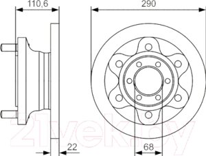 Тормозной диск Bosch 0986479S95