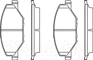 Тормозные колодки Bosch 0986495390