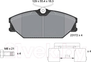 Тормозные колодки Textar 2317203