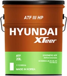 Трансмиссионное масло Hyundai XTeer ATF III HP / 1121006