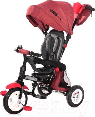 Трехколесный велосипед с ручкой Lorelli Moovo Air Red Black Luxe / 10050462103 от компании Товары с доставкой на дом. Top-shop. - фото 1