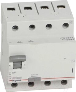 Устройство защитного отключения Legrand RХ3 4P 63A 30mA 10kA 4M тип АС / 402064