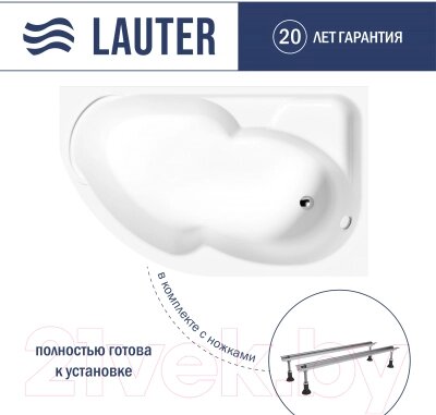 Ванна акриловая Lauter Geneva 170x105 / 2103170R от компании Товары с доставкой на дом. Top-shop. - фото 1