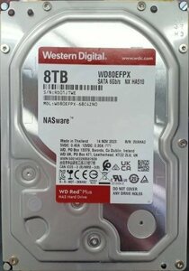 Жесткий диск Western Digital Red Plus 8TB (WD80EFPX)