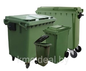 Пластиковый контейнер 660 л. Зеленый цвет, в наличии в Лиде