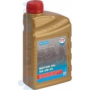 77 Lubricants Motor Oil SN 5W-20 (1 л) 4205077700 Синтетическое моторное масло (Нидерланды) от компании ООО «Техномара» - фото 1