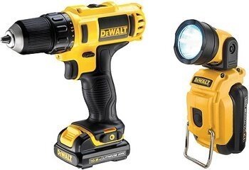 Дрель-шуруповерт аккумуляторная DeWALT DCD710SV (Германия) + Фонарь от компании ООО «Техномара» - фото 1