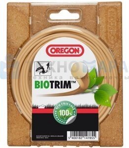 Леска триммерная биоразлагаемая круглая BioTrim 2,4 мм 87 м Oregon 559051 от компании ООО «Техномара» - фото 1