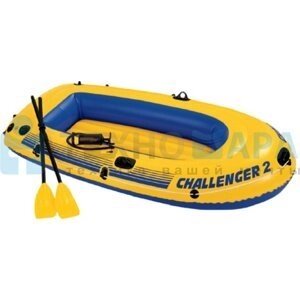 Лодка надувная двухместная Challenger-2 Set, Intex 68367NP