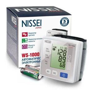 Автоматический тонометр NISSEI WS-1000 (на запястье)