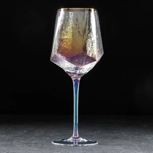Бокал стеклянный для вина Magistro «Дарио», 500 мл, 7,325 см, цвет перламутровый