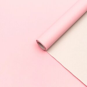 Бумага крафт двустороняя, серый-розовый ,0,68 х 10 м