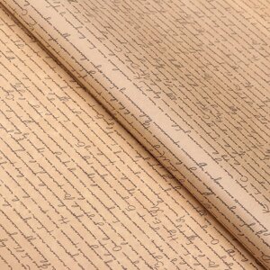 Бумага упаковочная крафт "Письмо Татьяне", 0.6 х 10 м, 70 г/м²м2