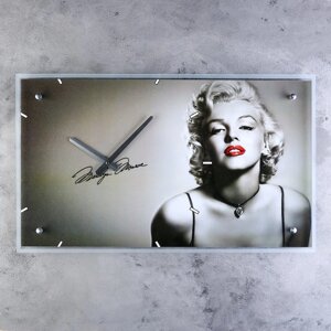 Часы-картина настенные, серия: Люди, "Мэрилин Монро", 35х60 см