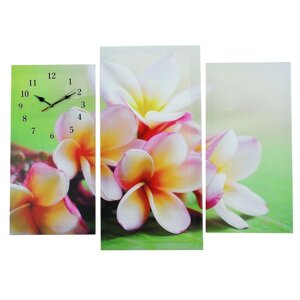Часы настенные модульные «Сиреневые цветы», 60 80 см