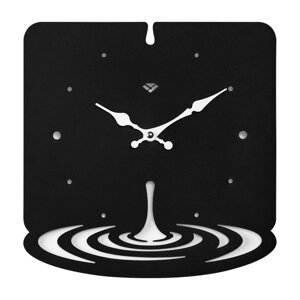 Часы настенные, серия: Интерьер, "Капля", плавный ход, h-27 см