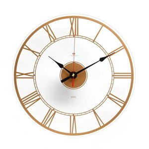 Часы настенные, серия: Интерьер, "Леми", плавный ход, d=39 см