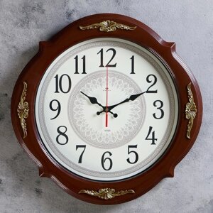 Часы настенные, серия: Классика, "Баконг", плавный ход, d=40 см, венге