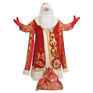 Карнавальный костюм «Дед Мороз», хохлома, р. 56-58, рост 188 см