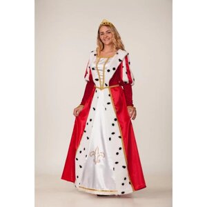 Карнавальный костюм «Королева», платье, корона (диадема), р. 46, рост 170 см