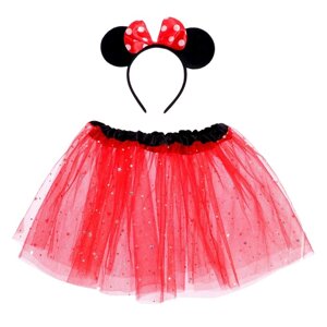 Карнавальный набор «Девочка», ободок, юбка двухслойная, 3-5 лет, цвета МИКС