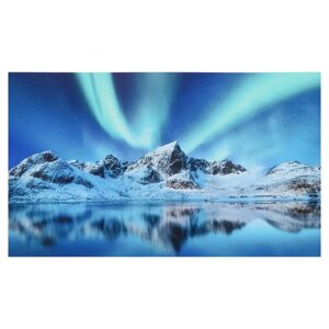 Картина на холсте "Сияние льдов" 60х100 см
