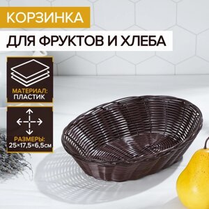 Корзинка для фруктов и хлеба Доляна «Шоко», 25176 см