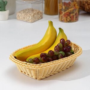 Корзинка для фруктов и хлеба Доляна «Ваниль», 24176,5 см