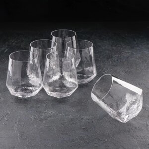 Набор стеклянных стаканов Magistro «Дарио», 450 мл, 1011,5 см, 6 шт, цвет прозрачный