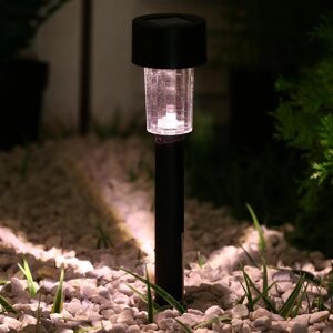 Садовый светильник на солнечной батарее «Цилиндр», 4.5 30 4.5 см, 1 LED, свечение тёплое белое