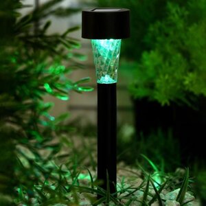 Садовый светильник на солнечной батарее «Трапеция», 4.5 30 4.5 см, 1 LED, свечение мульти (RGB)