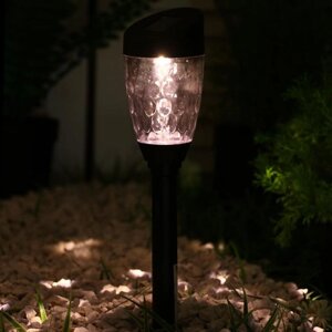 Садовый светильник на солнечной батарее «Трапеция скошенная», 6 36 6 см, 1 LED, свечение тёплое белое