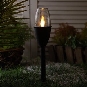 Садовый светильник Uniel Candle на солнечной батарее, 6.5 43 6.5 см, эффект пламени