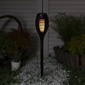 Садовый светильник Uniel на солнечной батарее «Факел», 7.5 48 7.5 см, эффект пламени