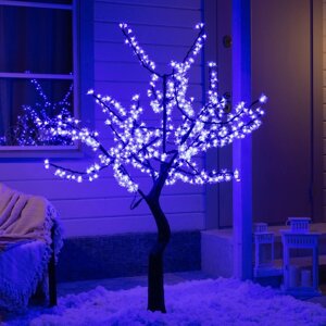 Светодиодное дерево «Сакура» 1.5 м, 540 LED, постоянное свечение, 220 В, свечение синее