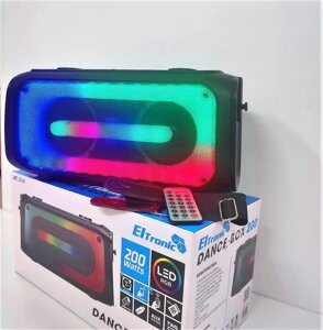 Беспроводная портативная bluetooth колонка Eltronic DANCE BOX 200 Watts арт. 20-40.1, LED-подсветкой и RGB
