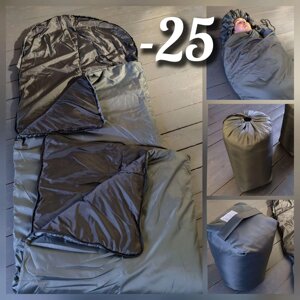 Спальный мешок с подголовником «Big Boy» одеяло Комфорт+225*85, до -25С) РБ, цвет Микс Внутренняя ткань-
