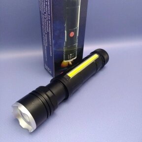 Светодиодный фонарь с магнитным держателем / Аккумулятор USB-зарядка / 4 режима свечения Без металлического держателя