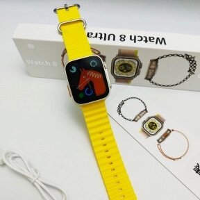 Умные смарт-часы Smart Watch 8 Ultra Желтый