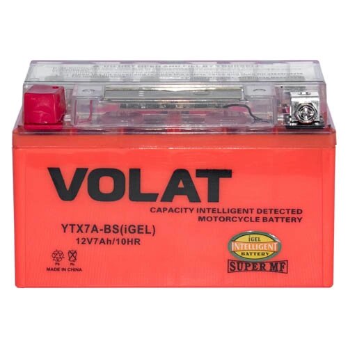 Аккумулятор Volat 7Ah YTX7A-BS (iGEL) от компании ООО "Энерджи Ритейл" - фото 1