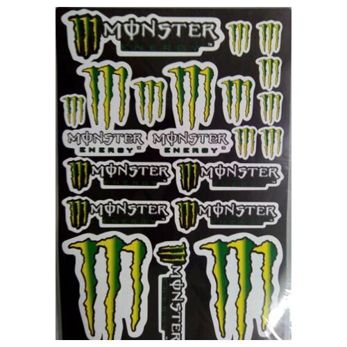 Комплект наклеек на мотоцикл Monster Energy 8 от компании ООО "Энерджи Ритейл" - фото 1