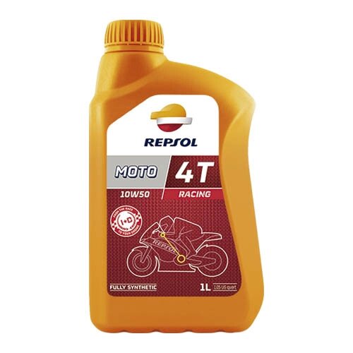 Масло четырехтактное 10W50 синтетическое REPSOL Moto Racing 4T 1 л от компании ООО "Энерджи Ритейл" - фото 1