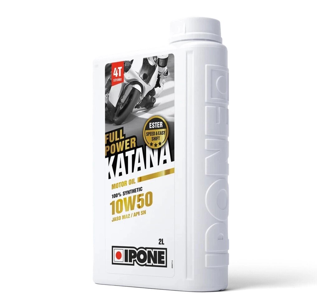 Масло для мотоцикла IPONE FULL POWER KATANA 10W50 100% Synthetic 4 л от компании ООО "Энерджи Ритейл" - фото 1